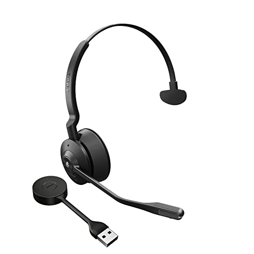 Jabra Engage 55 – Micro-casque mono sans fil avec adaptateur DECT USB-A Link 400, Microphone à réduction de bruit, Portée étendue – Certifié Google Meet/Zoom – Compatible UC – Noir - Les Beatles, Paul McCartney, John Lennon, RIngo Starr, George Harrison Jabra Engage 55 - Micro-casque mono sans fil avec adaptateur DECT USB-A Link 400, Microphone à réduction de bruit, Portée étendue - Certifié Google Meet/Zoom - Compatible UC - Noir