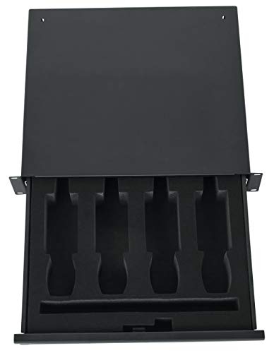 Gator Cases Rackworks Wireless Microphone Rack Mount Drawer - Fits 4 Wireless Microphones And Body Packs; New Compact 2U Design (Grw-Drwwrlss),Black #TOP1