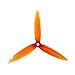 Gemfan Flash 6042 Durable 3 Blade Propeller (Set of 4 - Whisky) - 5mm - Orange