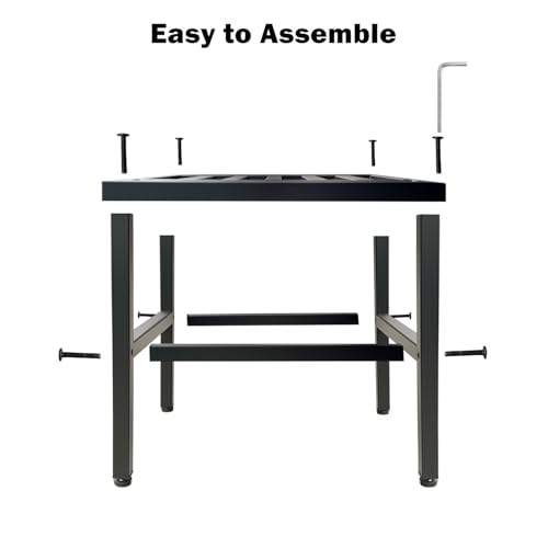 Hongsane Metal Heavy Duty Plant Stand Indoor Outdoor,18 Inch Large Plant Stands Riser,Tall Wrought Iron Pedestal Holders for Flower Pot,Outside Rust-Proof Black Flower Display Shelf for Patio,1-Pack by Hongsane - Used condition - Image 8
