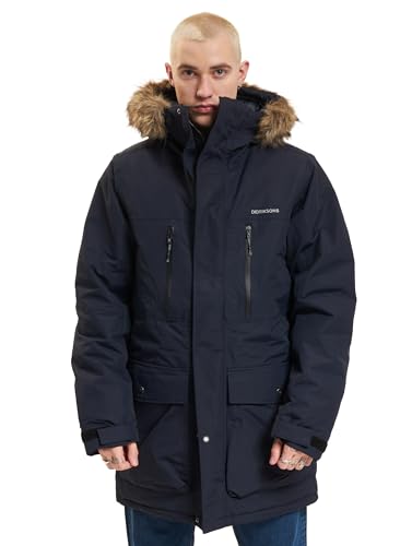 Didriksons M Fredrik Parka Blau - Warmer wasserdichter Herren Winterparka,...