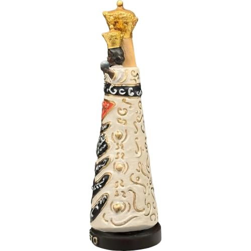 Madonna de Loreto en bois statue durable sans plastique pour crèche - 5