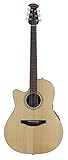 Ovation Celebrity Collection 6 String Acoustic-Electric Guitar, Left, Natural, Mid Depth Body...