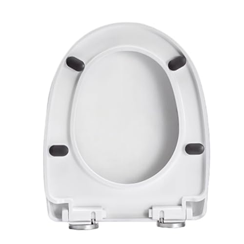 Abattant de toilette rond à fermeture douce et lente en blanc