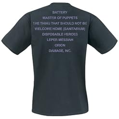 Générique Metallica Master of Puppets Homme T-Shirt Manches Courtes Noir Regular/Coupe Standard - Les Beatles, Paul McCartney, John Lennon, RIngo Starr, George Harrison Générique Metallica Master of Puppets Homme T-Shirt Manches Courtes Noir Regular/Coupe Standard – Image 2