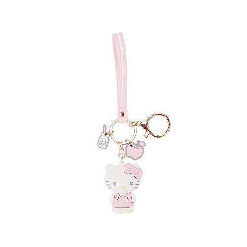 Adorable Premium Quality Cartoon Keychain Keyring Key Purse Handbag Charms, Hello Kitty, My Melody, Kuromi, Keroppi, Badtz-Maru, Cinnamoroll, Pompompurin (Hello Kitty)