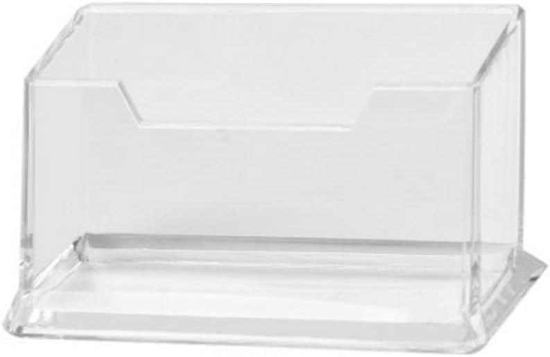 5名刺ホルダーデスクトップ名刺ホルダーカード収納ボックスプラスチック透明名刺ホルダー事務用品