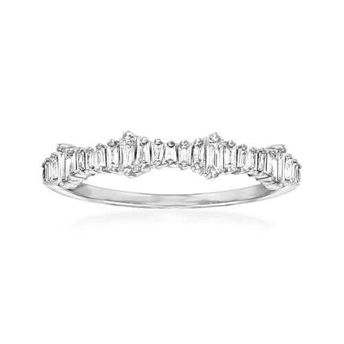 Ross-Simons 0.20 ct. baguette diamond ring in 14kt white gold