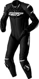 RST Tractech Evo D3O perforierte 1-Teiler Motorrad Lederkombi, schwarz/weiß, 50