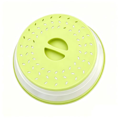 Image of Collapsible Microwave Splatter Cover (10.5 IN,yellow) | Microwave Plate Cover With Steam Vent
