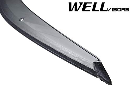 WellVisors Window Visors Wind Deflectors Compatible with Hyundai Sonata 2002-2005 Premium Series Rain Guards 3-847HY006