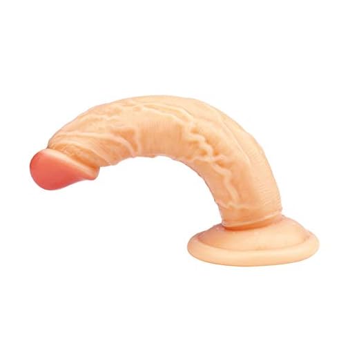 -Sêxuälễs Jửgúetěs Cọnşólådõręș Dȋldồ Màsàjẹàdṏr Realista Dë 6.5 Pulgàdàsdë Ŝilicønà Realista cṏn Vęntṏsâ para Mujerrṏ/Transparente/Beige