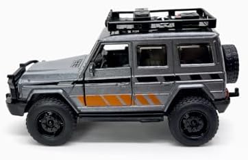 Miniatura Jipe Off Road 4x4 Metal Escala 1:32 Colecionável Cinza