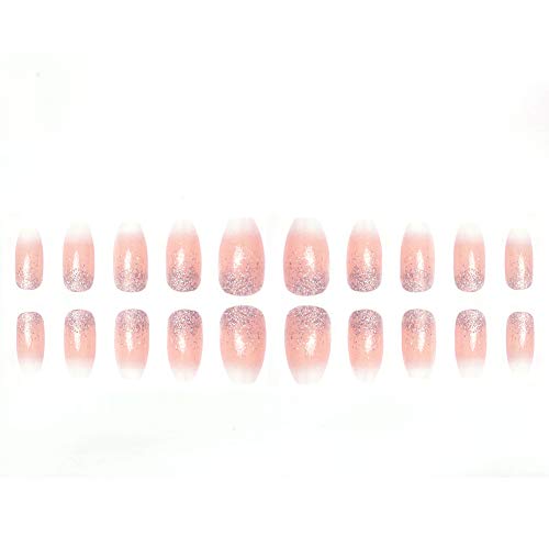 SIUSIO 240 Pcs Ombre French Sarg Nägel Full Cover UV Top Coat Bedeckte Acrylnägel Kunst Tipps Sets Ohne Kleber (Holo… – Bild 5