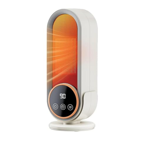 Gundhgstrr Calefactor de Interior de Bajo Consumo, 1200 W, PTC, Calentamiento Rápido, Tecnología Cerámica, Termostato Ajustable, A Enchufe UE.