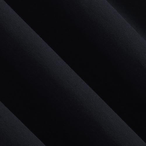 Archaeo Cotton Blend Button Tab Top Curtain Panel, 40" x 84, Navy Blue by Archaeo - Used condition - Image 3