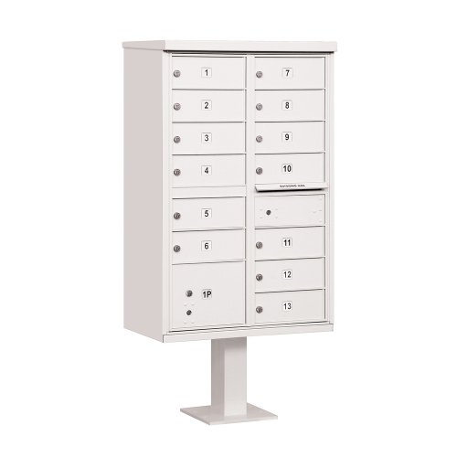 Salsbury Industries 3313WHT-U Type IV Cluster Box Unit with 13 B Size Doors, White