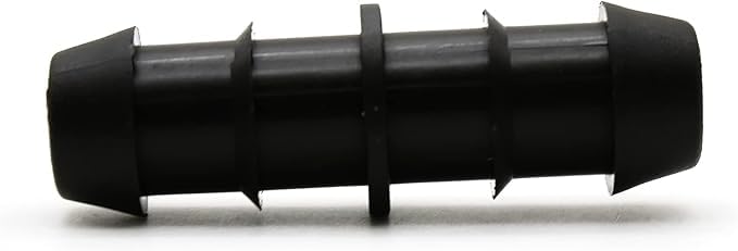 Suinga 100 Pack 16mm Drip Irrigation Link - Polypropylene, Black, Black/White - Image 3