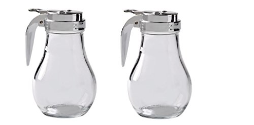 Thunder Group GLTWSY014 Syrup Dispenser with Cast Zinc Top, 14-Ounce, Pack of 2 Thunder Group GLTWSY014 Syrup Dispenser with Cast Zinc Top, 14-Ounce, Pack of 2