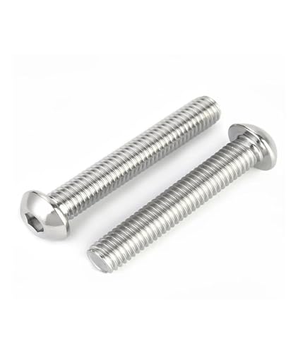 Tornillos cabeza botón hexagonal acero inoxidable 316 M6 contra corrosión química 3