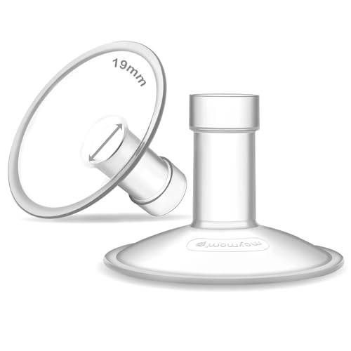 Image of 19mm Maymom MyFit Shields Saucer Series Compatible with Medela Breast Pump- PersonalFit, Freestyle, Harmony, Maxi, Freestyle Flex Connector; Connect to Maymom Widemouth /Narrow Connector, 2pcs