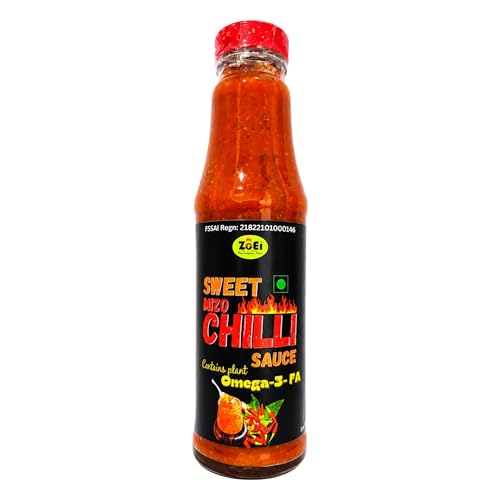 Image of ZoEi Foods & Herbals Sweet Mizo Chilli Sauce | Sweet & Spicy Sauce Made with Authentic Mizo Birdseye Chilli | 200g