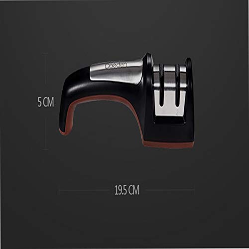 SHT Haushalt Schärfer, The Best 2-stufig Manueller Edelstahl Schärfer for gerade und gezackte Messer - Schleifen Blunt… – Bild 5