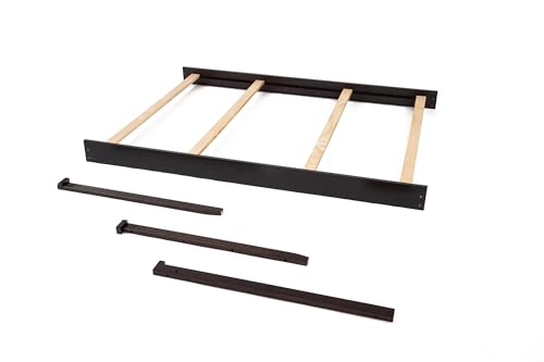 Image of Full-Size Conversion Kit Bed Rails for Sorelle Crib & Changer Combos - Solid Wood Rail - Toddler & Adult Rail for Full-Size Beds - Nursery & Baby Furniture (Espresso - Florence Crib & Changer)