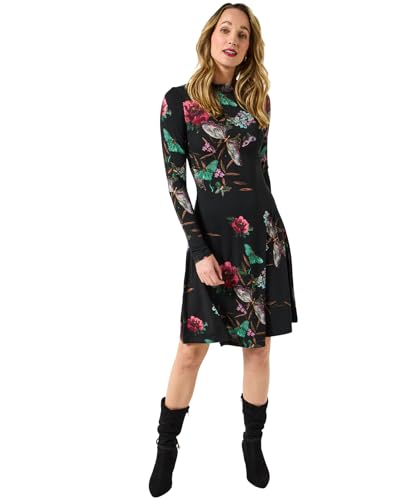 Robe mini en jersey col haut Joe Browns imprimé papillon pour femme