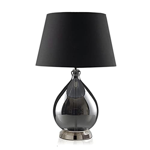 Lámpara de mesa Lámpara de mesita de noche de cristal minimalista moderna lámpara de mesita de noche de lujo for dormitorio lámpara de mesa decorativa de estudio de sala de estar Simple Lámpara Noctur