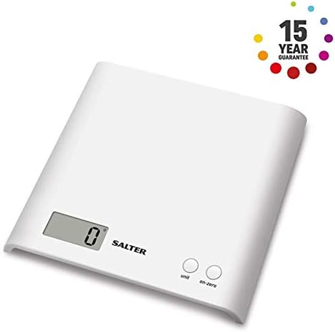 Salter 1066 WHDR5 Arc Digital ABS Platform Kitchen Scales, Precise Food  Weighing , Slim Design for Compact Storage, LCD Display, Zero Add , Weigh  for ...