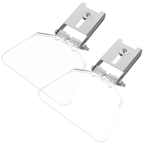 TOYANDONA 2 Protectores Oculares de Acero Inoxidable y Abs para Amoladora de Banco Alta Dureza Deformación, Compatibles Esmeriladoras de Banco 125/150