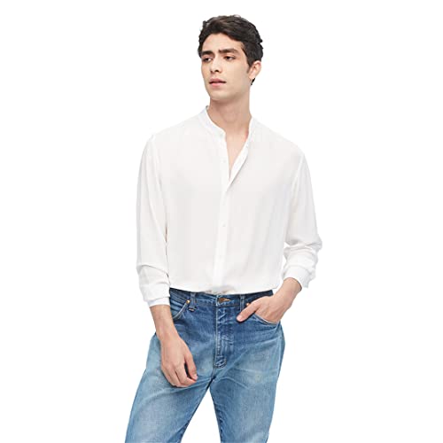Seidenhemd Basic Herren Hemd Business Formal Top