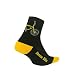 DeFeet Men's Aerator Banana Bike Sock, Black, Large