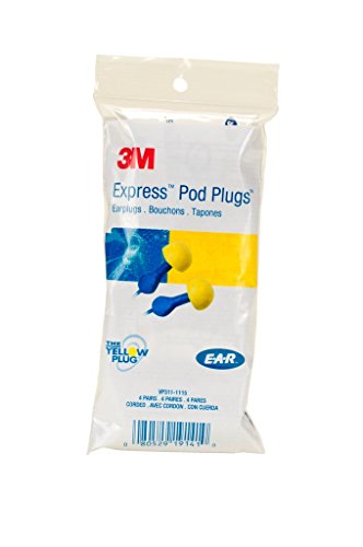 3M E-A-R EXPRESS Pod Plugs Earplugs VP311-1115, Corded