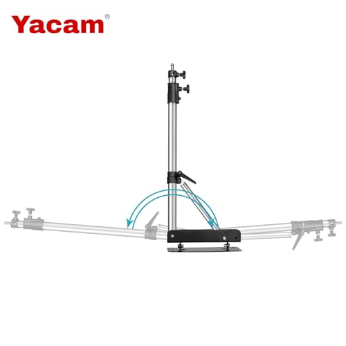 Image of Installer Infotech Wall Mount Boom Steel Arm with Triangle Base | 53Inch / 135cm Adjustable Boom Arm for Photography Lights, Ring Light, Softbox & Reflector