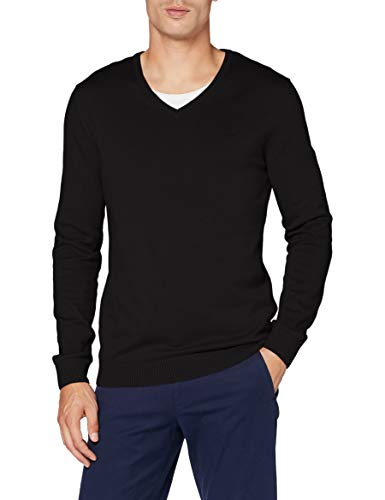 Preisvergleich Produktbild s.Oliver Feinstrickpulli mit V-Ausschnitt Black XXL