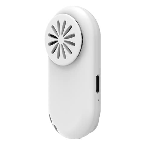 Tykoo Face Mask Fan Portable Mini Mask Cooling Fan with Clip Electric Mask Air Fans for Kids and Adults (White) Cover
