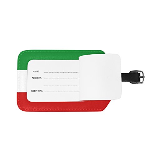Top Carpenter 2 pacotes com a bandeira da Itália Bolsa de mão para bagagem de mão com etiqueta de id