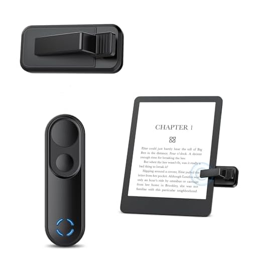 Bakeey Telecomando Page Turner para Kindle Paperwhite Oasis Kobo Libra Surface, Ereader Accessori para iPad iPhone Android Tabletas, para Lectura Novelas Comics y Cámara Video Remota