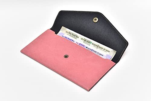 Image of YOUR GIFT STUDIO : Classy Minimal Clutch + Men's Wallet | Couple Gifts (Peach)