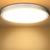 🏡PROTEZIONE DEGLI OCCHI E ALTO INDICE DI RESA CROMATICA: Plafoniera led soffitto moderna ha una trasmissione luminosa più elevata, la luce si distribuisce facilmente e dolcemente nella stanza, fornendo una luce piacevole e non abbagliante e proteggendo gli occhi dalla luce intensa. La plafoniera a LED ha un rating CRI80+. Elevato indice di resa cromatica per una luce vivida e naturale. Questo rende la luce più vicina al colore vero e originale dell'oggetto.