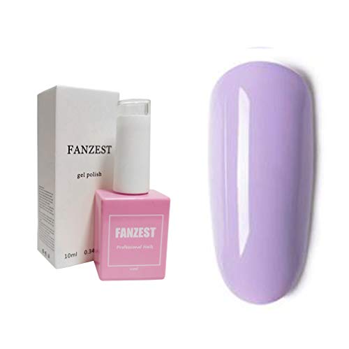 FANZEST Gel Nail Polish UV Gel No Chip Soak Off Nail Gel Polish Manicure Pedicure (Light Purple)