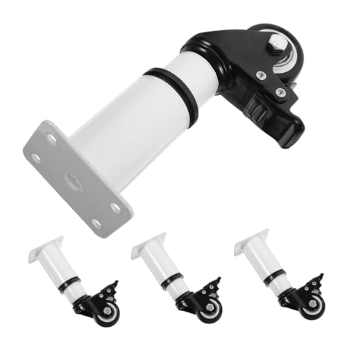 Jambes de meubles réglables à roulettes Ipetboom | Support robuste 4 pièces pour canapé et table