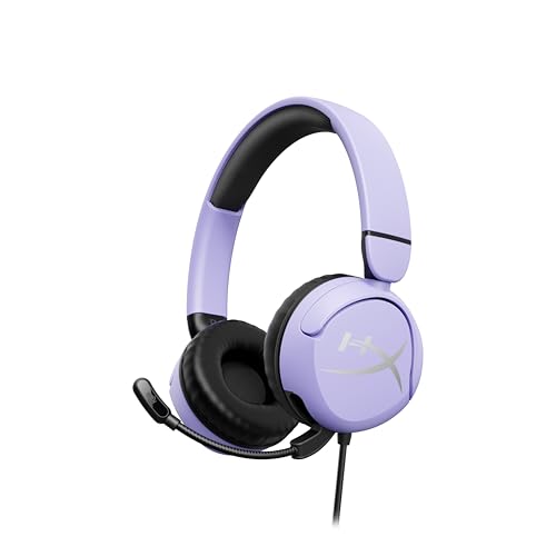 HyperX Cloud Mini   Auriculares Gaming con Cable para niños, límite Volumen 85dB, para PC/Switch/PS/Chromebook/Xbox/Móvil, Lavanda