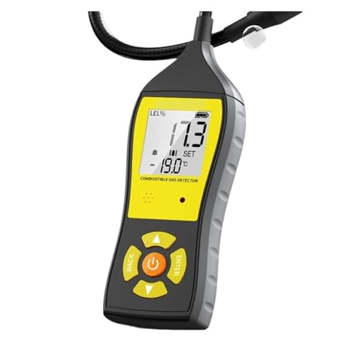 可燃性ガス漏れ検知器濃度テスターメタン、天然ガス、LNG、LPG、リアルタイム濃度用ガス漏れ警報 高速応答、高感度