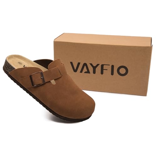 Image of Women Suede Clogs Casual Slip On Potato Mule Slippers