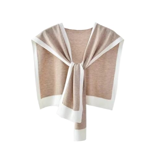 Women's Colorblock Shawl, Conditioned Comfort Everyday Style, For Air Conditioned Rooms, Ultra Soft Knitted Wrap