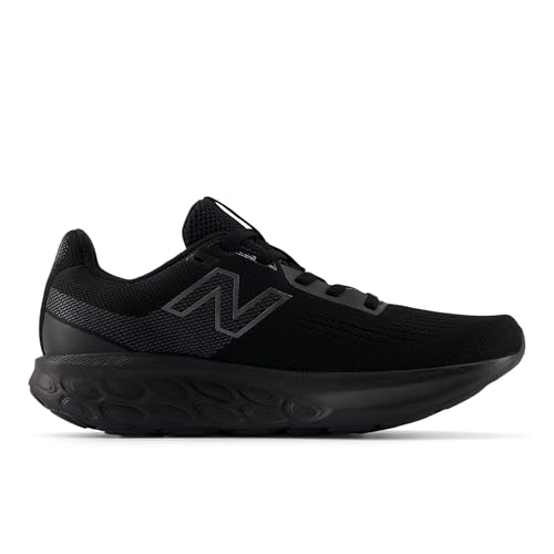 New Balance Women's Fresh Foam 520 V9 Running Shoe, Black/Black/Black Metallic, 8.5 XW3