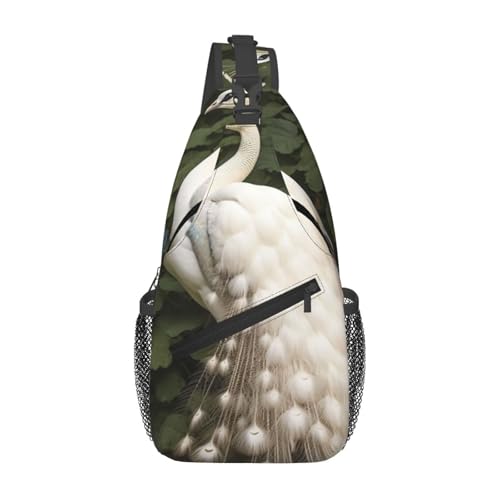 Bolso tipo Sling unisex negro de poliéster 7.2x3.5x15.3 in miniatura 1